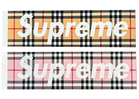 supreme burberry box logo stockx|supreme x Burberry collab.